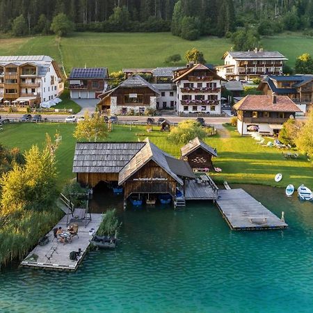 Hotel Ferienhof Hoffmann Weissensee Exterior foto