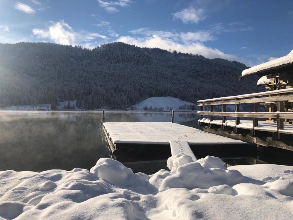 Hotel Ferienhof Hoffmann Weissensee Exterior foto
