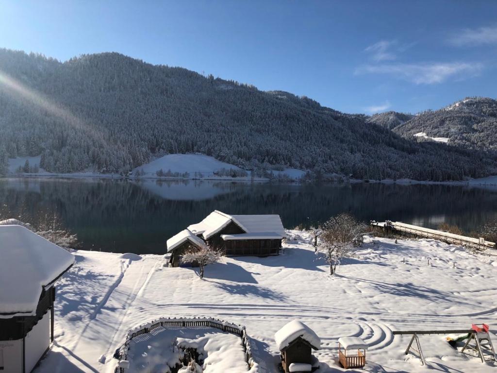 Hotel Ferienhof Hoffmann Weissensee Exterior foto
